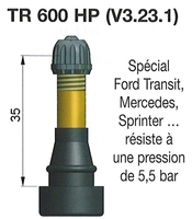 TR413 ventiel voor bandendruk meer als 4,5 bar.