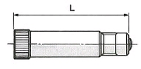 PVC verlengvent.personenwagens L= 38 mm