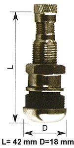 Metalen tubeless ventiel( BMW).