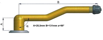 Opdraaiventiel 3xgebogen