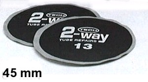 Binnenbandpleister 160 stuks Rond 45 mm