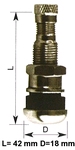 Metalen tubeless ventiel( BMW).