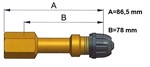 Verlengventiel star messing