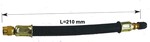 Verlengflexibel l=210mm